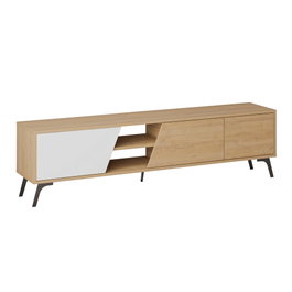 Hanah Home Soporte de TV Fiona - Roble, Blanco
